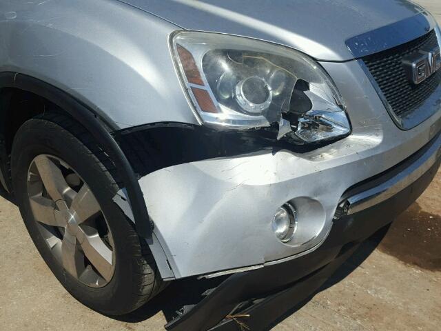 1GKLRMED5AJ116106 - 2010 GMC ACADIA SLT ვერცხლისფერი ფოტო 9
