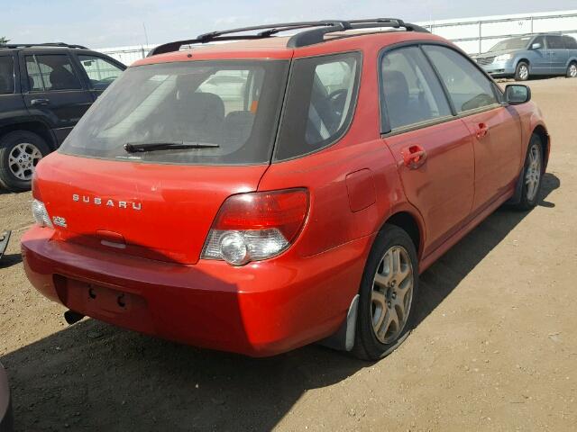 JF1GG67545G809214 - 2005 SUBARU IMPREZA RS RED photo 4