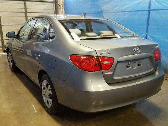 KMHDU46D19U817177 - 2009 HYUNDAI ELANTRA GL GRAY photo 3