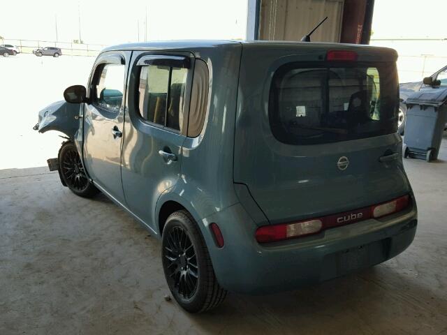 JN8AZ28R99T109369 - 2009 NISSAN CUBE BASE TEAL photo 3