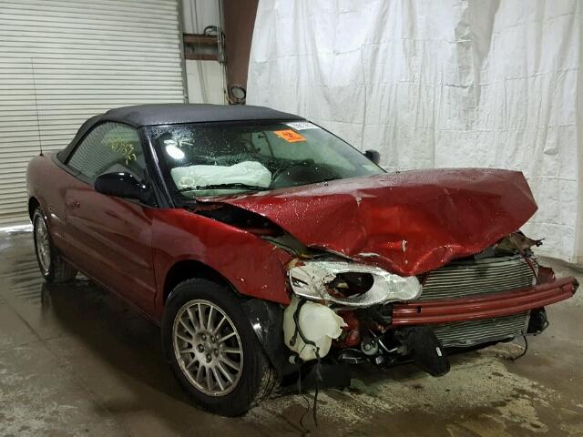 1C3EL55R54N253555 - 2004 CHRYSLER SEBRING LX RED photo 1