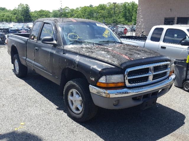 1B7GG22X0XS241376 - 1999 DODGE DAKOTA BLACK photo 1