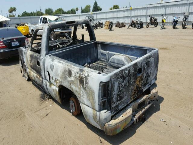 1GCEK14T95Z323010 - 2005 CHEVROLET SILVERADO BURN photo 3