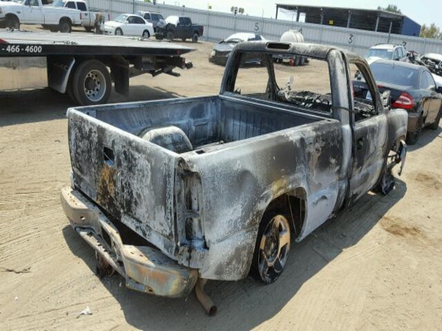 1GCEK14T95Z323010 - 2005 CHEVROLET SILVERADO BURN photo 4