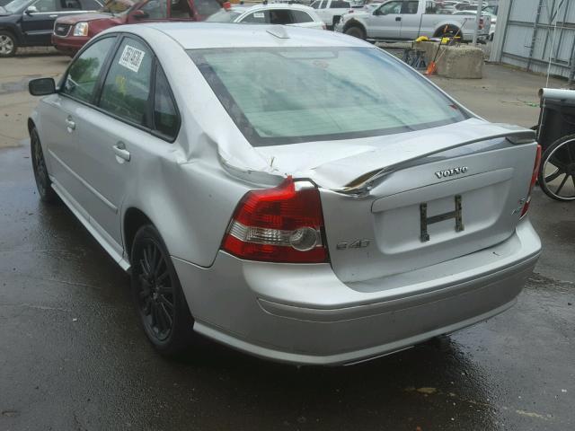 YV1MH682762167658 - 2006 VOLVO S40 T5 SILVER photo 3