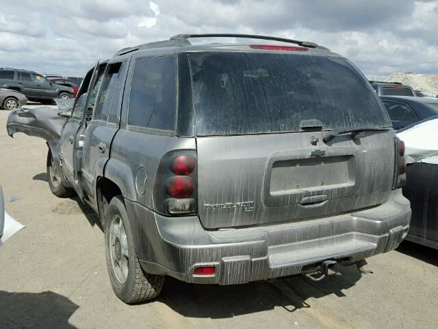 1GNDS13S472138726 - 2007 CHEVROLET TRAILBLAZE GRAY photo 3