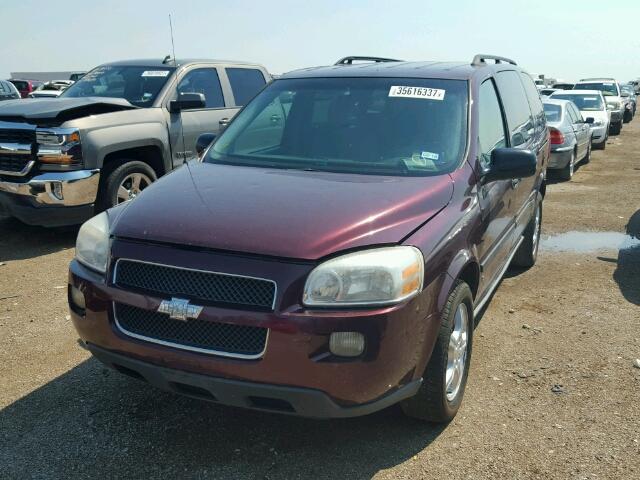 1GNDV23177D146120 - 2007 CHEVROLET UPLANDER L MAROON photo 2