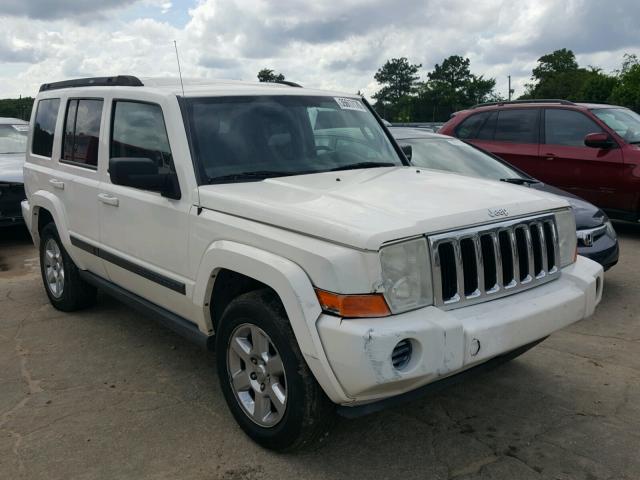 1J8HG48K87C643712 - 2007 JEEP COMMANDER WHITE photo 1