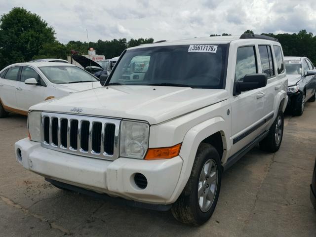 1J8HG48K87C643712 - 2007 JEEP COMMANDER WHITE photo 2