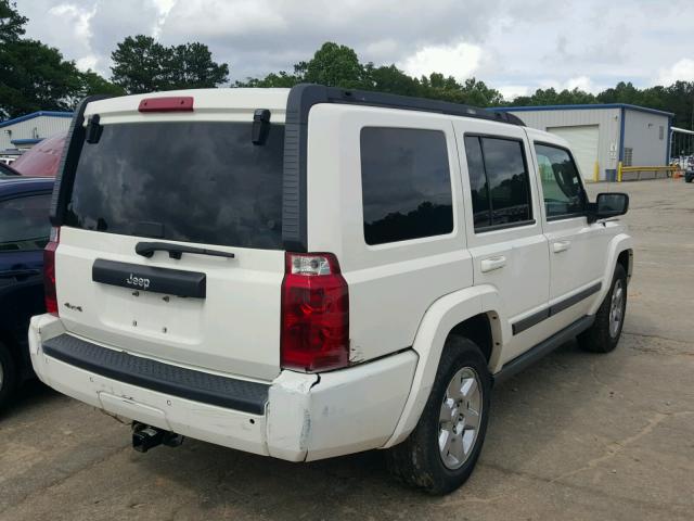 1J8HG48K87C643712 - 2007 JEEP COMMANDER WHITE photo 4