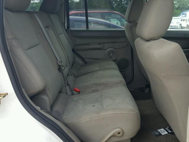 1J8HG48K87C643712 - 2007 JEEP COMMANDER WHITE photo 6