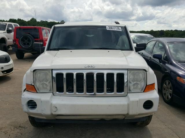 1J8HG48K87C643712 - 2007 JEEP COMMANDER WHITE photo 9