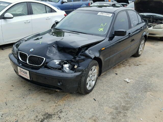 WBAET37422NG70792 - 2002 BMW 325 I BLACK photo 2