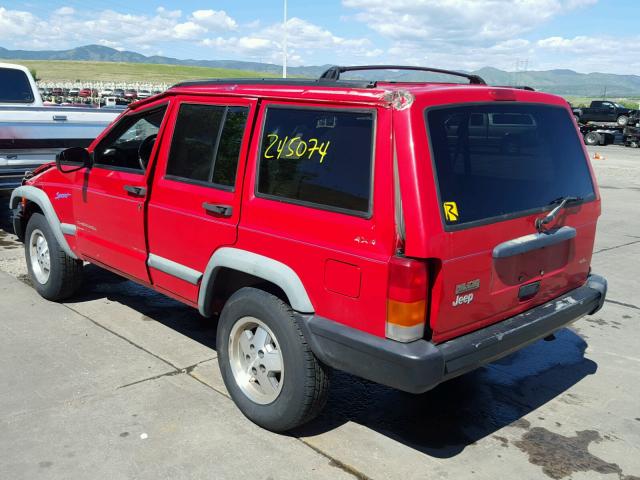 1J4FJ68S5VL560127 - 1997 JEEP CHEROKEE RED photo 3