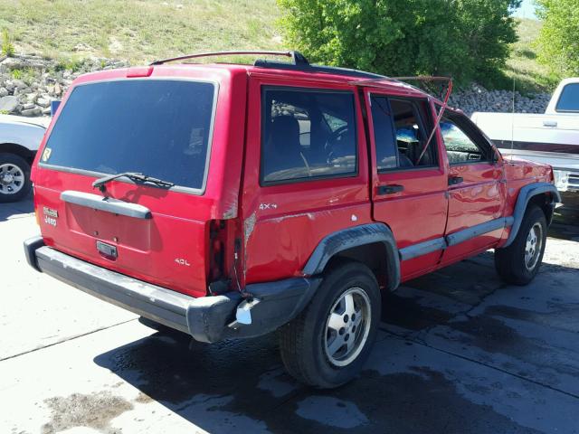 1J4FJ68S5VL560127 - 1997 JEEP CHEROKEE RED photo 4