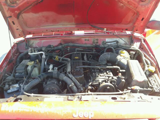 1J4FJ68S5VL560127 - 1997 JEEP CHEROKEE RED photo 7