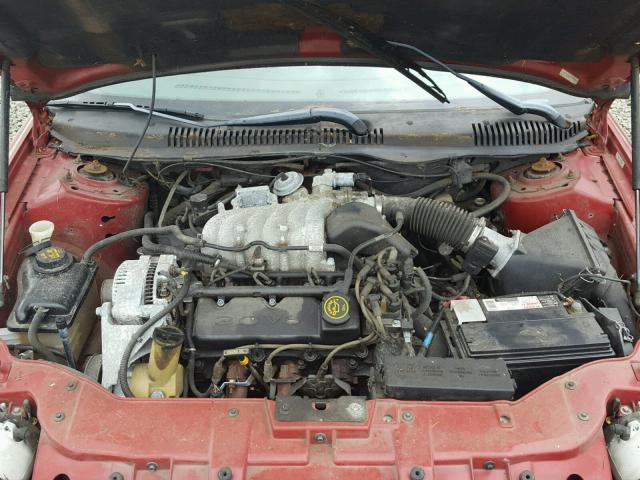 1FAFP52U6WG105148 - 1998 FORD TAURUS LX RED photo 7