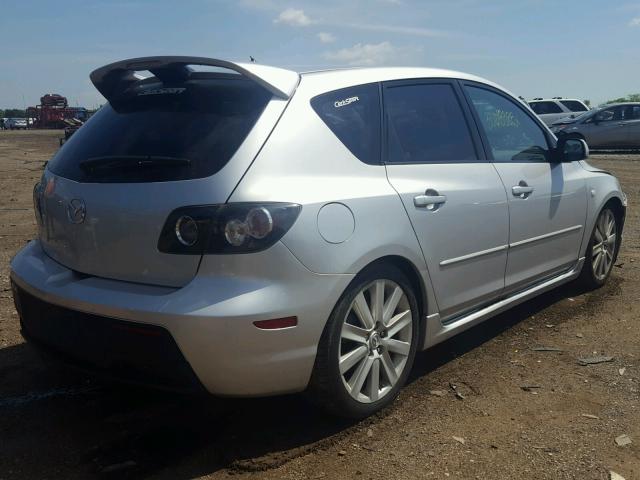 JM1BK34LX81828040 - 2008 MAZDA SPEED 3 SILVER photo 4