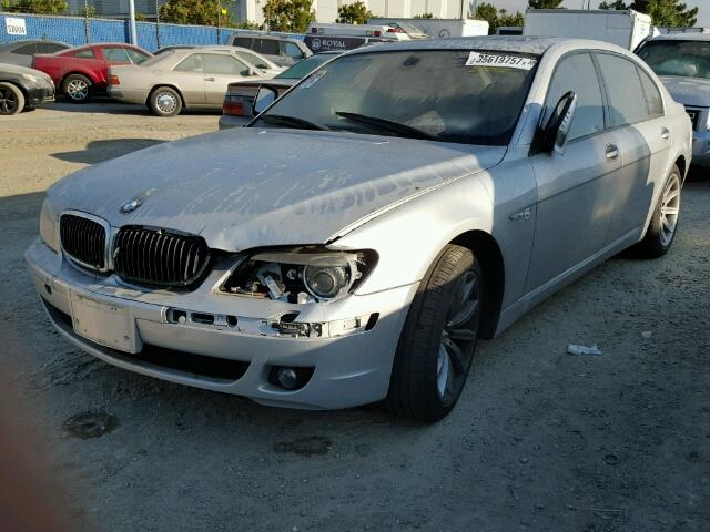 WBAHN83538DT86893 - 2008 BMW 750LI SILVER photo 2