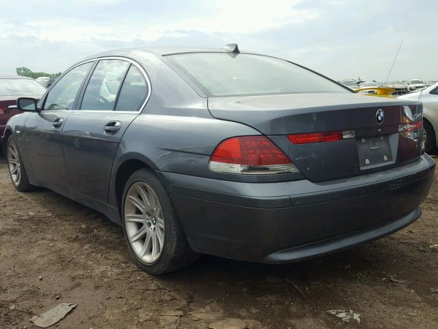 WBAGL63545DP76077 - 2005 BMW 745 I GRAY photo 3