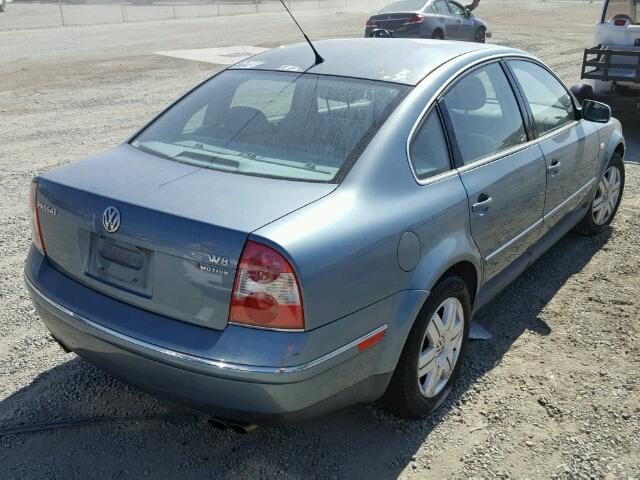 WVWUK63B72P309325 - 2002 VOLKSWAGEN PASSAT W8 BLUE photo 4