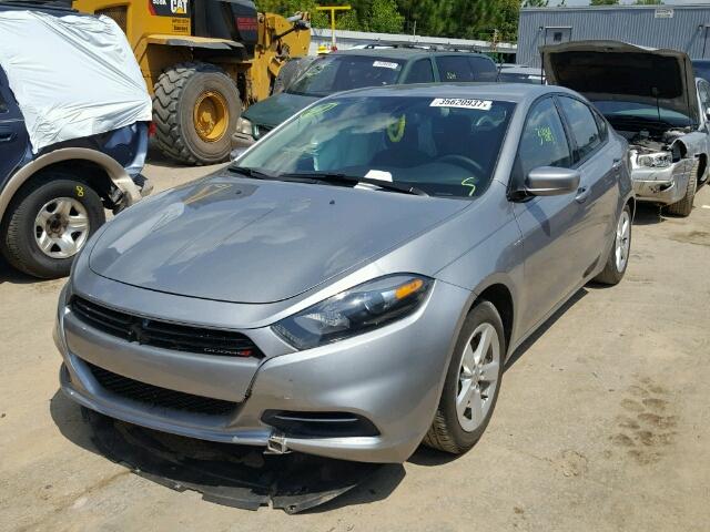 1C3CDFBB3FD278593 - 2015 DODGE DART GRAY photo 2