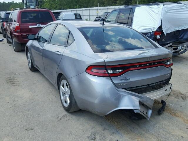 1C3CDFBB3FD278593 - 2015 DODGE DART GRAY photo 3