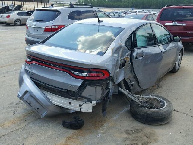 1C3CDFBB3FD278593 - 2015 DODGE DART GRAY photo 4