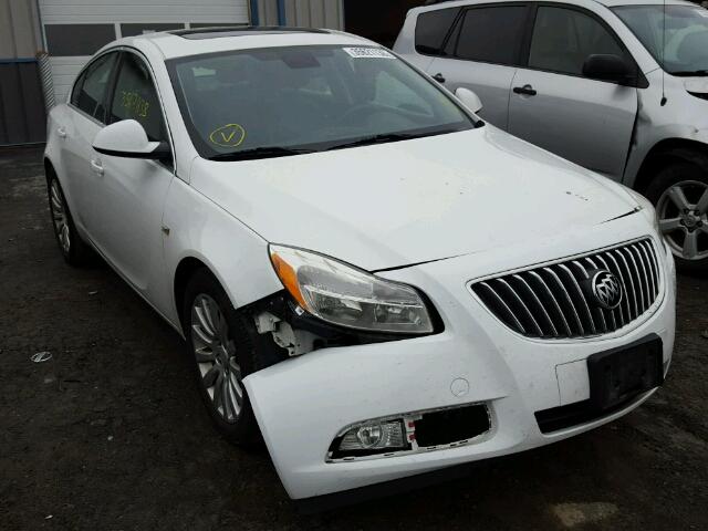 W04GP5ECXB1003019 - 2011 BUICK REGAL CXL WHITE photo 1