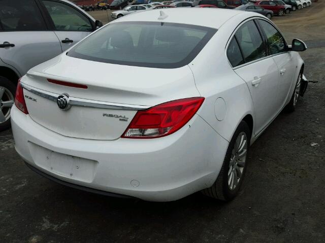 W04GP5ECXB1003019 - 2011 BUICK REGAL CXL WHITE photo 4