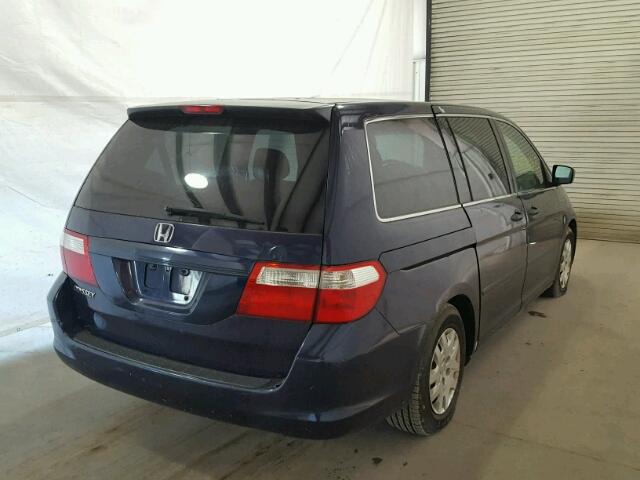 5FNRL38286B027284 - 2006 HONDA ODYSSEY LX BLUE photo 4