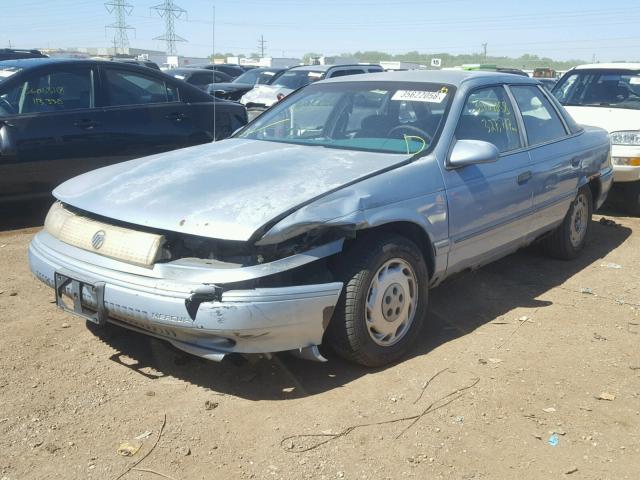 1MELM50U2NG652374 - 1992 MERCURY SABLE GS BLUE photo 2