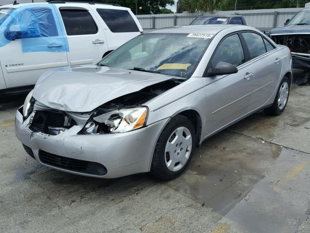 1G2ZF58B174102830 - 2007 PONTIAC G6 VALUE L SILVER photo 2