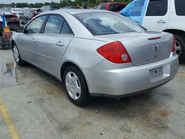 1G2ZF58B174102830 - 2007 PONTIAC G6 VALUE L SILVER photo 3