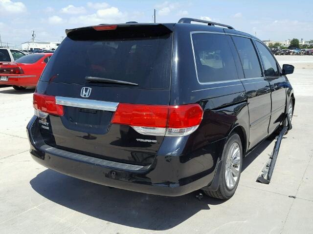 5FNRL38848B078692 - 2008 HONDA ODYSSEY BLACK photo 4