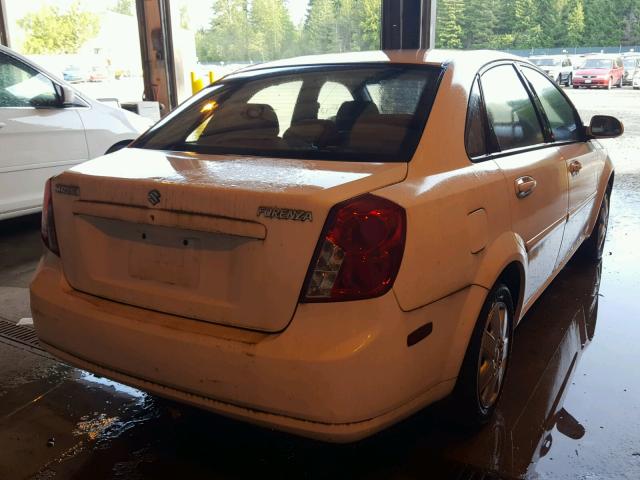 KL5JD56Z66K455014 - 2006 SUZUKI FORENZA WHITE photo 4