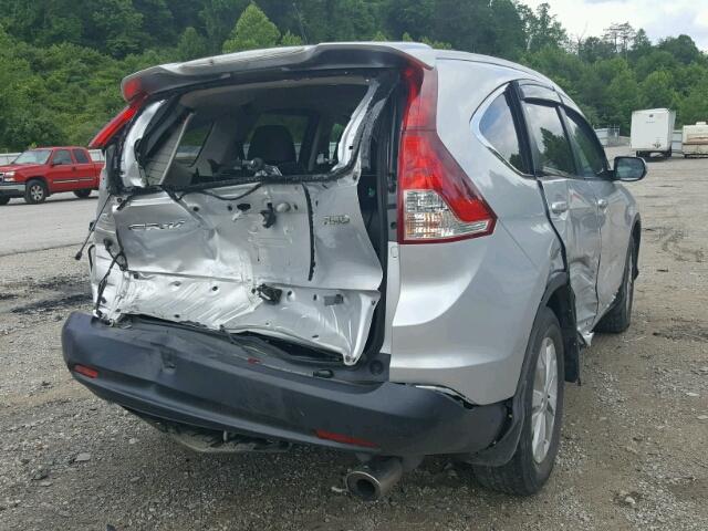 2HKRM4H71DH663204 - 2013 HONDA CR-V EXL SILVER photo 4