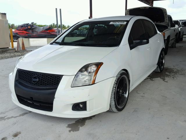 3N1CB61E18L615906 - 2008 NISSAN SENTRA SE- WHITE photo 2