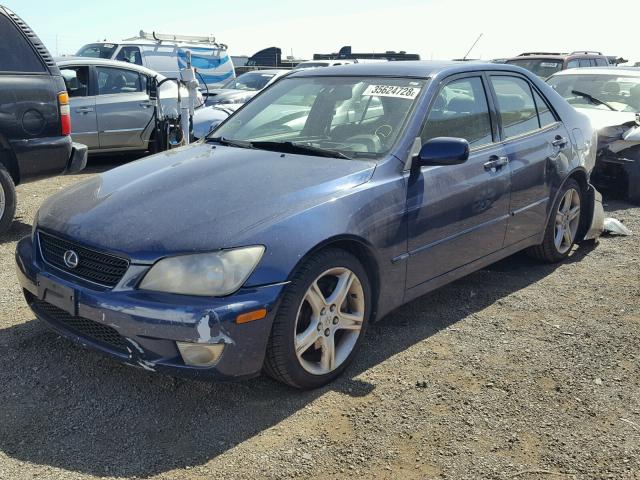 JTHBD192840088419 - 2004 LEXUS IS 300 BLUE photo 2