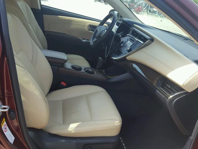 4T1BK1EB7DU074061 - 2013 TOYOTA AVALON BAS 勃艮第红 照片 5