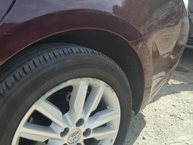 4T1BK1EB7DU074061 - 2013 TOYOTA AVALON BAS 勃艮第红 照片 9