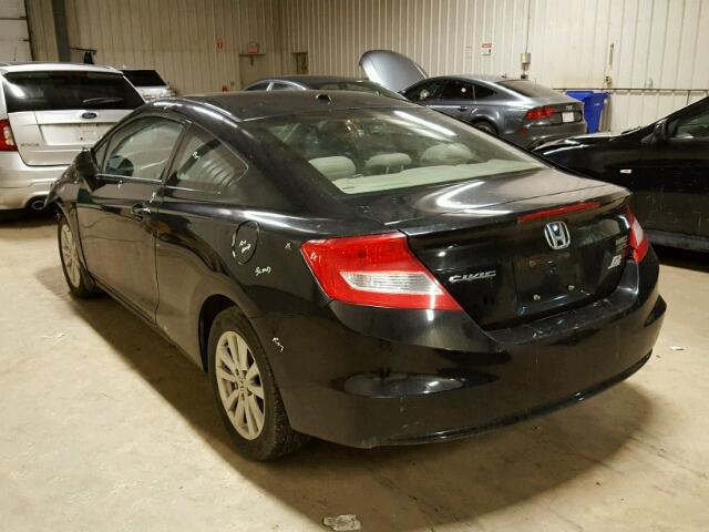 2HGFG3B90CH000097 - 2012 HONDA CIVIC EXL BLACK photo 3