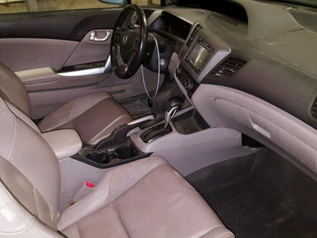 2HGFG3B90CH000097 - 2012 HONDA CIVIC EXL BLACK photo 5