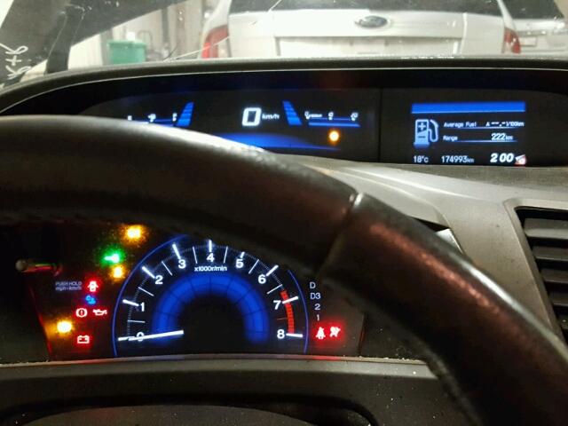 2HGFG3B90CH000097 - 2012 HONDA CIVIC EXL BLACK photo 8