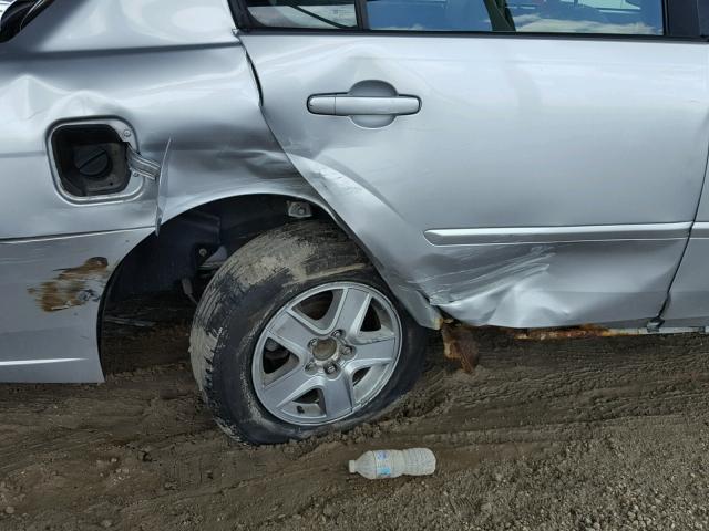 1G1ZT52815F228584 - 2005 CHEVROLET MALIBU LS ვერცხლისფერი ფოტო 10