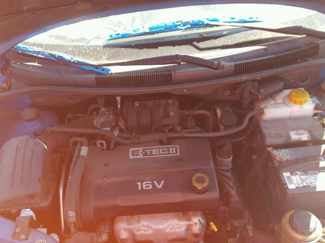 KL1TD66658B146708 - 2008 CHEVROLET AVEO BASE BLUE photo 7