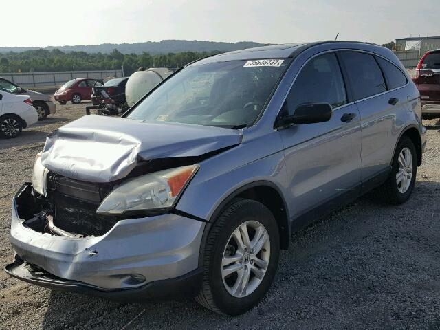 5J6RE4H52AL027677 - 2010 HONDA CR-V EX BLUE photo 2