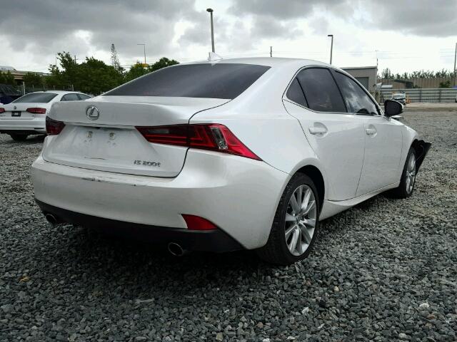 JTHBA1D23G5004711 - 2016 LEXUS IS 200T WHITE photo 4