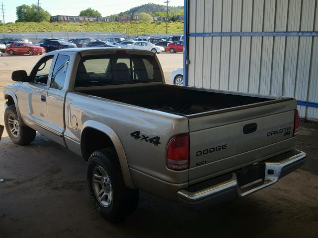 1D7HG42N83S315738 - 2003 DODGE DAKOTA SLT GOLD photo 3