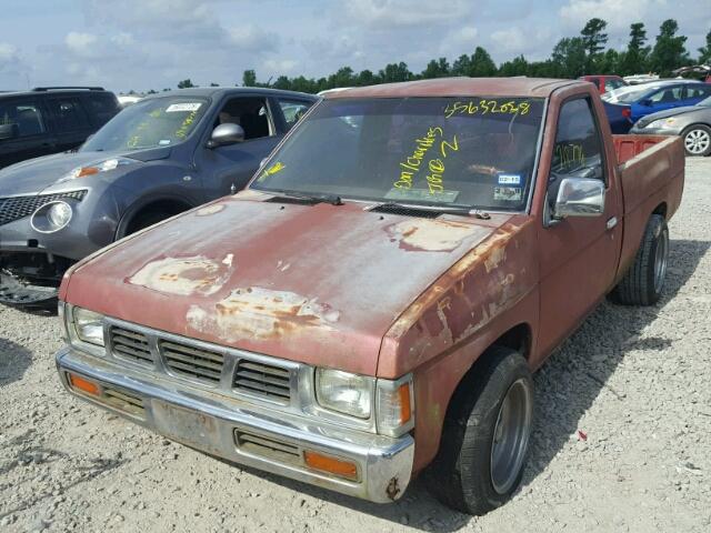 1N6SD11S1PC414557 - 1993 NISSAN TRUCK SHOR RED photo 2
